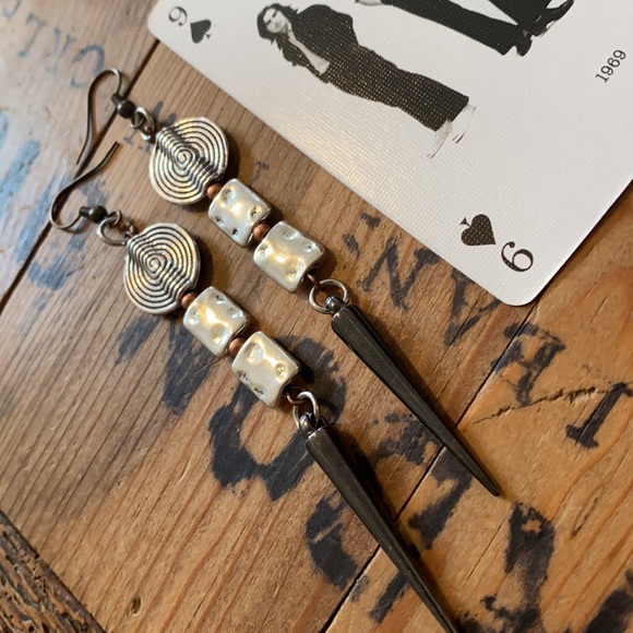 1 PAIR LEFT upcycled earrings FREE WITH A PURCHASE - Picture 16 of 17